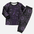 Purple Dragonfly Aboriginal of Hope Christmas Pajama Set Australian Epilepsy Awareness - Aussie Hoodie