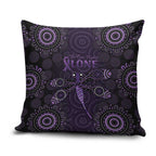 Purple Dragonfly Aboriginal of Hope Pillow Cover Australian Epilepsy Awareness - Aussie Hoodie