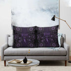 Purple Dragonfly Aboriginal of Hope Pillow Cover Australian Epilepsy Awareness - Aussie Hoodie
