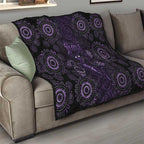 Purple Dragonfly Aboriginal of Hope Quilt Australian Epilepsy Awareness - Aussie Hoodie
