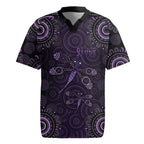 Purple Dragonfly Aboriginal of Hope Rugby Jersey Australian Epilepsy Awareness - Aussie Hoodie
