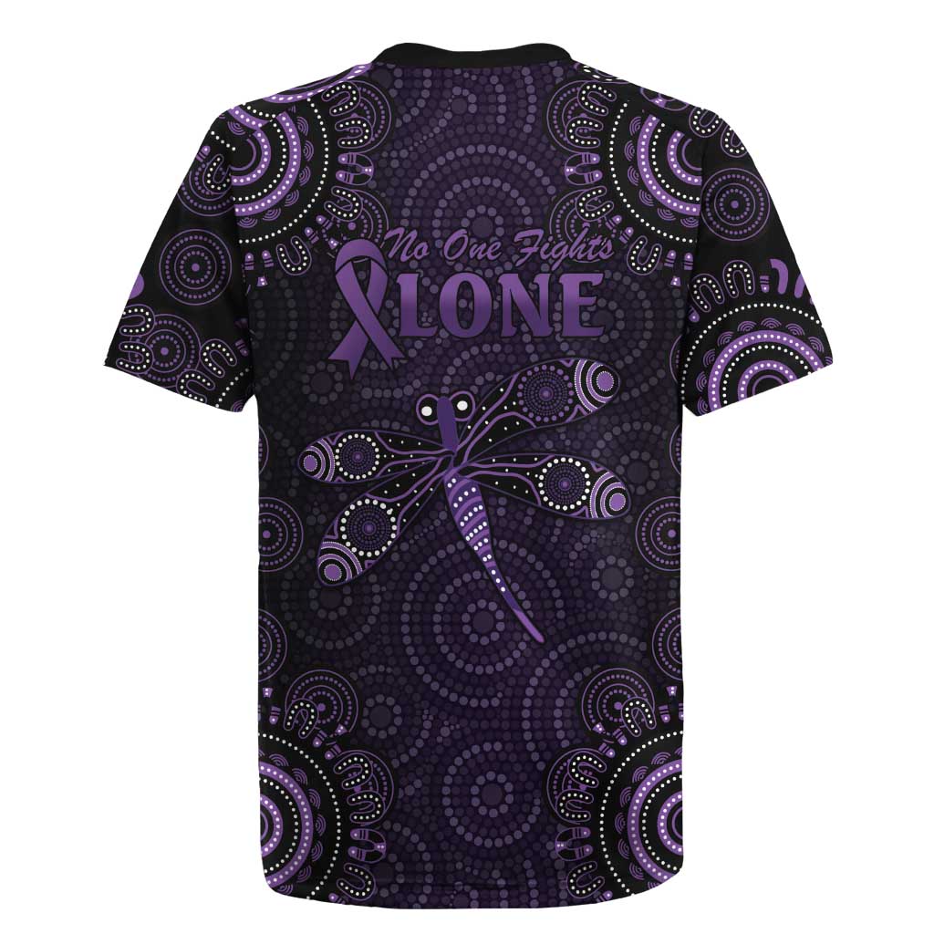 Purple Dragonfly Aboriginal of Hope Rugby Jersey Australian Epilepsy Awareness - Aussie Hoodie