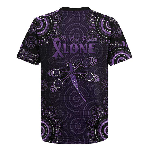 Purple Dragonfly Aboriginal of Hope Rugby Jersey Australian Epilepsy Awareness - Aussie Hoodie