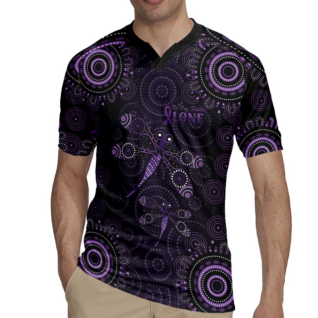 Purple Dragonfly Aboriginal of Hope Rugby Jersey Australian Epilepsy Awareness - Aussie Hoodie