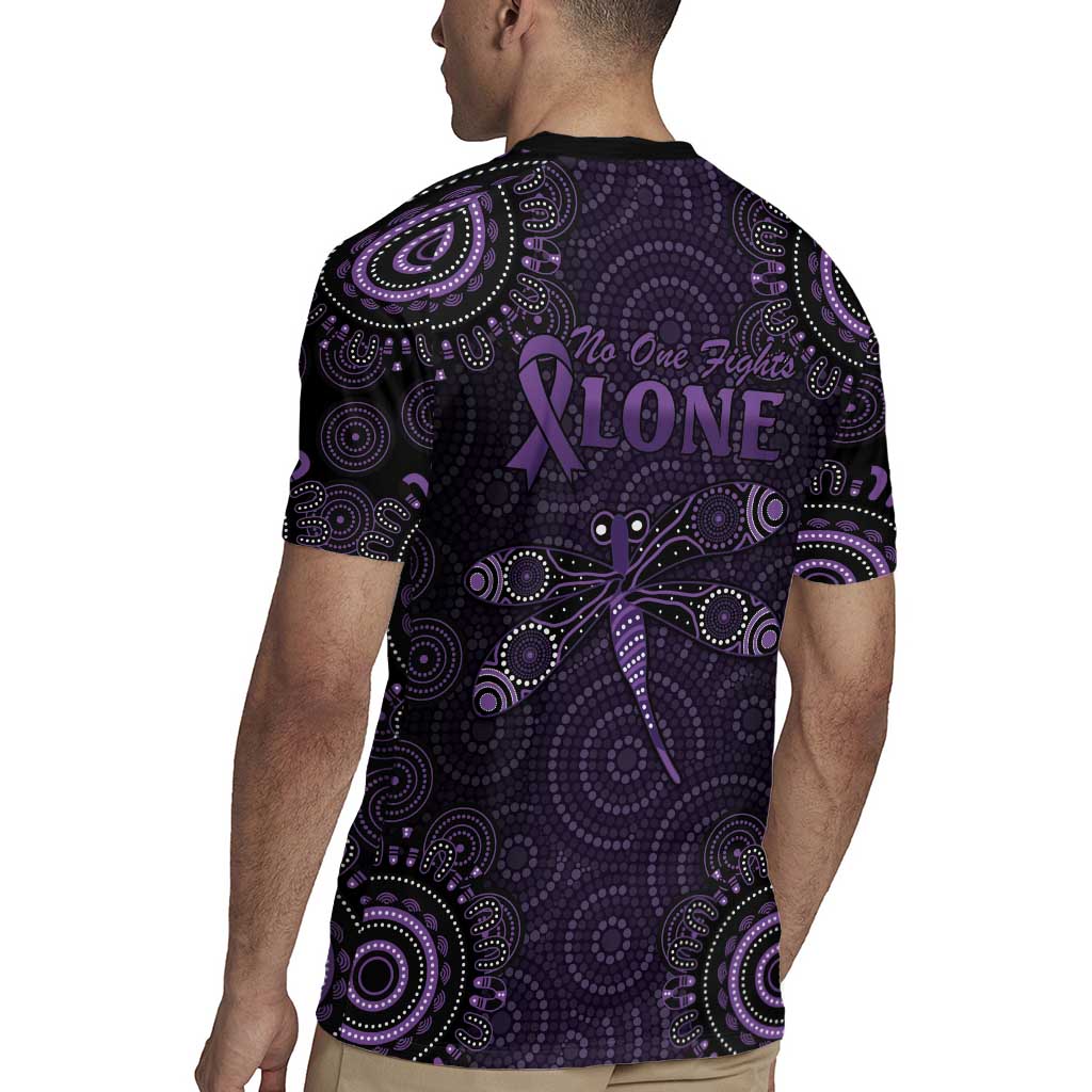 Purple Dragonfly Aboriginal of Hope Rugby Jersey Australian Epilepsy Awareness - Aussie Hoodie