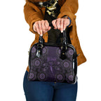 Purple Dragonfly Aboriginal of Hope Shoulder Handbag Australian Epilepsy Awareness - Aussie Hoodie
