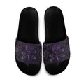 Purple Dragonfly Aboriginal of Hope Slide Sandals Australian Epilepsy Awareness - Aussie Hoodie
