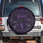 Purple Dragonfly Aboriginal of Hope Spare Tire Cover Australian Epilepsy Awareness - Aussie Hoodie
