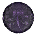 Purple Dragonfly Aboriginal of Hope Spare Tire Cover Australian Epilepsy Awareness - Aussie Hoodie