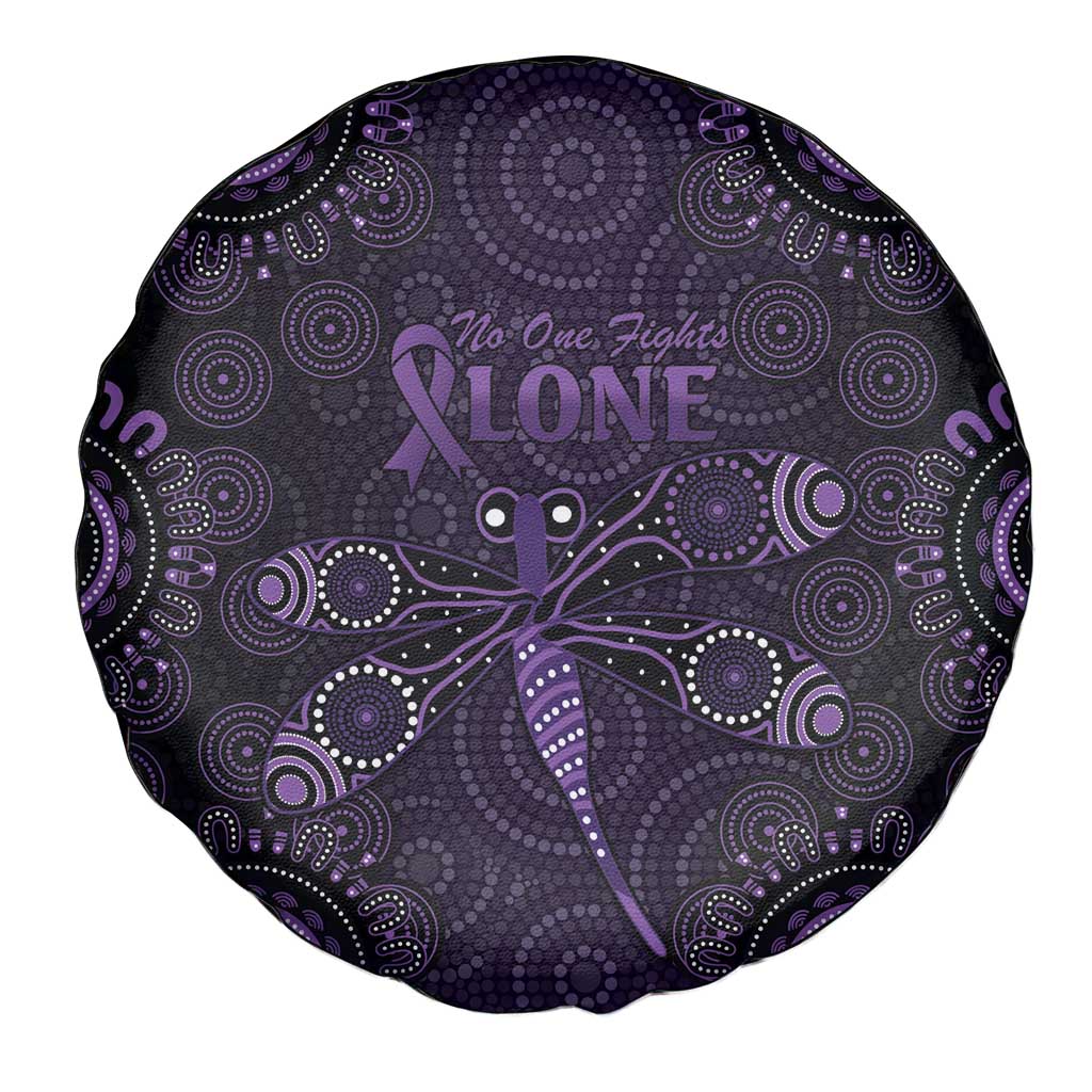 Purple Dragonfly Aboriginal of Hope Spare Tire Cover Australian Epilepsy Awareness - Aussie Hoodie
