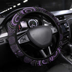 Purple Dragonfly Aboriginal of Hope Steering Wheel Cover Australian Epilepsy Awareness - Aussie Hoodie
