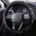 Purple Dragonfly Aboriginal of Hope Steering Wheel Cover Australian Epilepsy Awareness - Aussie Hoodie