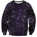 Purple Dragonfly Aboriginal of Hope Sweatshirt Australian Epilepsy Awareness - Aussie Hoodie