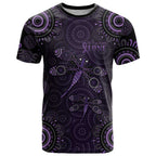 Purple Dragonfly Aboriginal of Hope T Shirt Australian Epilepsy Awareness - Aussie Hoodie