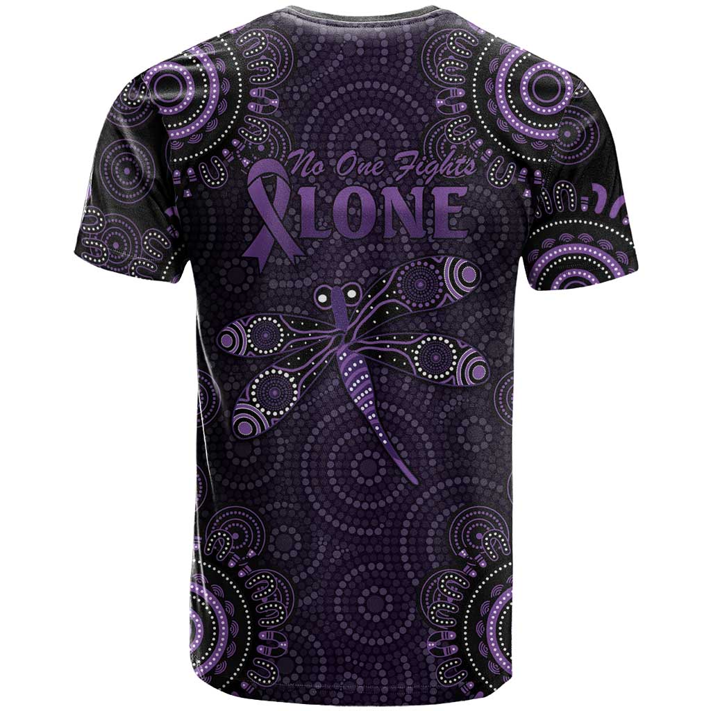 Purple Dragonfly Aboriginal of Hope T Shirt Australian Epilepsy Awareness - Aussie Hoodie