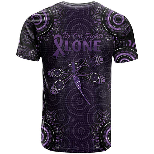 Purple Dragonfly Aboriginal of Hope T Shirt Australian Epilepsy Awareness - Aussie Hoodie