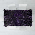 Purple Dragonfly Aboriginal of Hope Tablecloth Australian Epilepsy Awareness - Aussie Hoodie