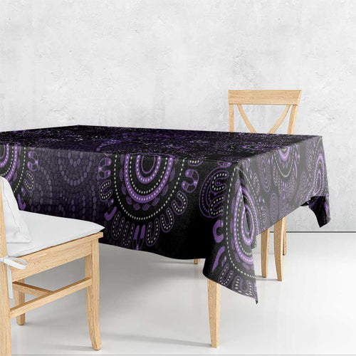 Purple Dragonfly Aboriginal of Hope Tablecloth Australian Epilepsy Awareness - Aussie Hoodie