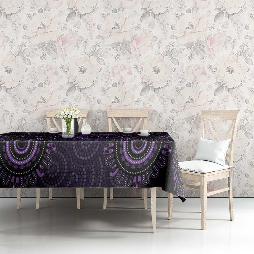 Purple Dragonfly Aboriginal of Hope Tablecloth Australian Epilepsy Awareness - Aussie Hoodie