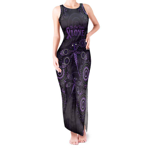 Purple Dragonfly Aboriginal of Hope Tank Maxi Dress Australian Epilepsy Awareness - Aussie Hoodie