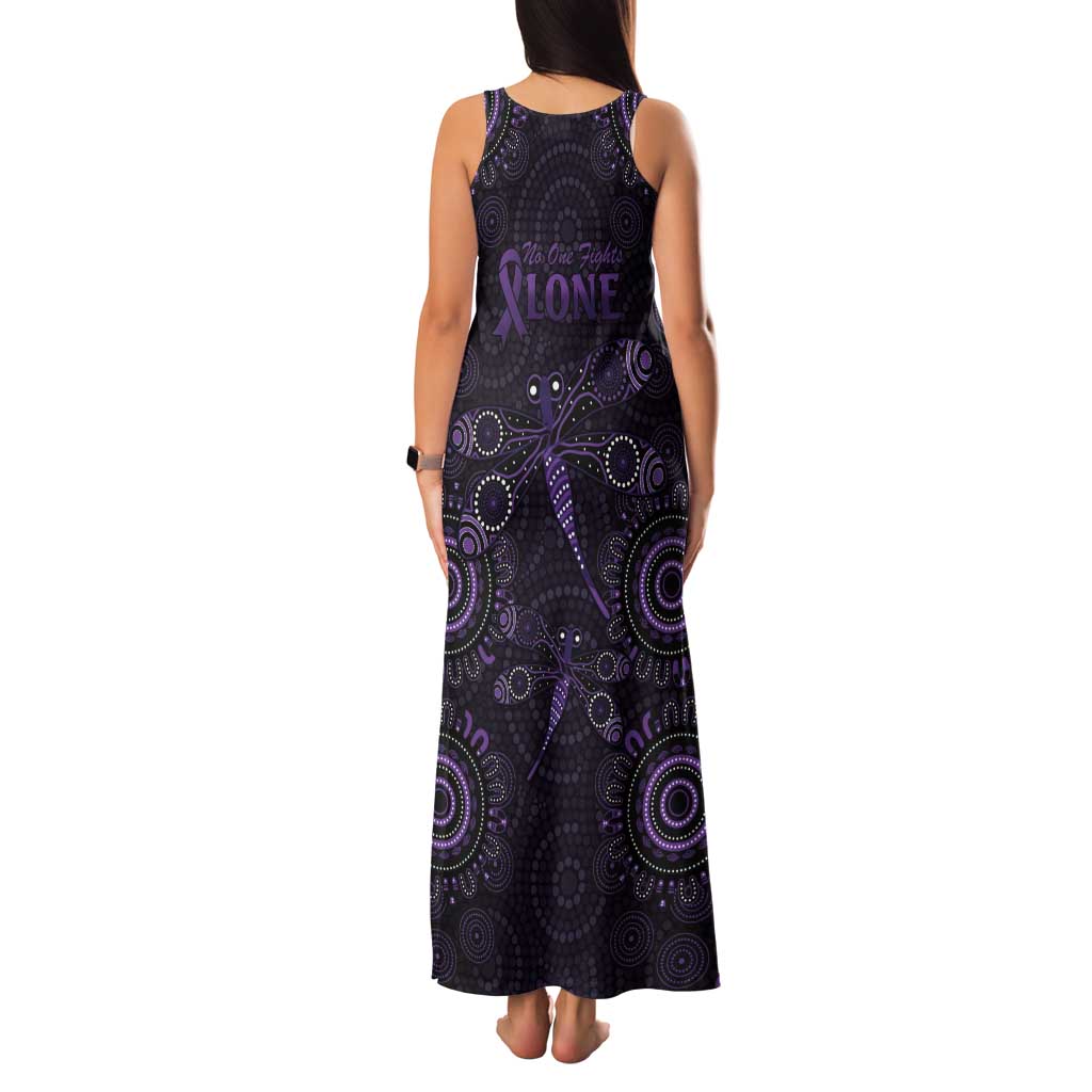 Purple Dragonfly Aboriginal of Hope Tank Maxi Dress Australian Epilepsy Awareness - Aussie Hoodie