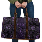 Purple Dragonfly Aboriginal of Hope Travel Bag Australian Epilepsy Awareness - Aussie Hoodie