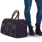Purple Dragonfly Aboriginal of Hope Travel Bag Australian Epilepsy Awareness - Aussie Hoodie