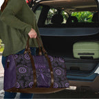 Purple Dragonfly Aboriginal of Hope Travel Bag Australian Epilepsy Awareness - Aussie Hoodie