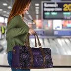 Purple Dragonfly Aboriginal of Hope Travel Bag Australian Epilepsy Awareness - Aussie Hoodie
