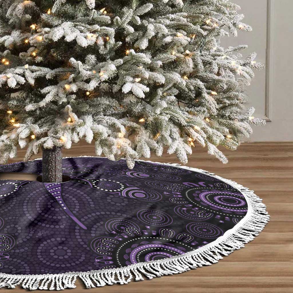 Purple Dragonfly Aboriginal of Hope Tree Skirt Australian Epilepsy Awareness - Aussie Hoodie