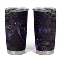 Purple Dragonfly Aboriginal of Hope Tumbler Cup Australian Epilepsy Awareness - Aussie Hoodie