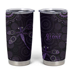 Purple Dragonfly Aboriginal of Hope Tumbler Cup Australian Epilepsy Awareness - Aussie Hoodie