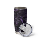 Purple Dragonfly Aboriginal of Hope Tumbler Cup Australian Epilepsy Awareness - Aussie Hoodie