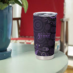 Purple Dragonfly Aboriginal of Hope Tumbler Cup Australian Epilepsy Awareness - Aussie Hoodie