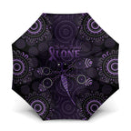Purple Dragonfly Aboriginal of Hope Umbrella Australian Epilepsy Awareness - Aussie Hoodie