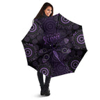 Purple Dragonfly Aboriginal of Hope Umbrella Australian Epilepsy Awareness - Aussie Hoodie