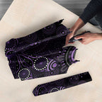 Purple Dragonfly Aboriginal of Hope Umbrella Australian Epilepsy Awareness - Aussie Hoodie