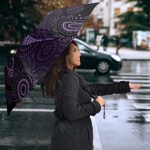 Purple Dragonfly Aboriginal of Hope Umbrella Australian Epilepsy Awareness - Aussie Hoodie