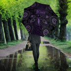Purple Dragonfly Aboriginal of Hope Umbrella Australian Epilepsy Awareness - Aussie Hoodie