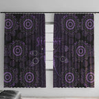Purple Dragonfly Aboriginal of Hope Window Curtain Australian Epilepsy Awareness - Aussie Hoodie