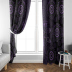 Purple Dragonfly Aboriginal of Hope Window Curtain Australian Epilepsy Awareness - Aussie Hoodie