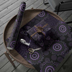 Purple Dragonfly Aboriginal of Hope Wrapping Paper Australian Epilepsy Awareness - Aussie Hoodie