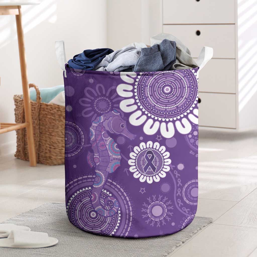 Sea Horse Australia Epilepsy Awareness Laundry Basket - Aussie Hoodie