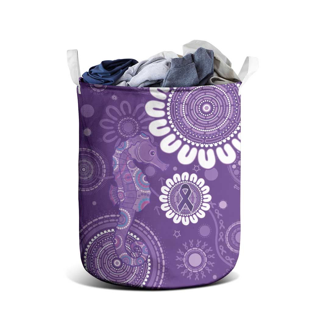 Sea Horse Australia Epilepsy Awareness Laundry Basket - Aussie Hoodie