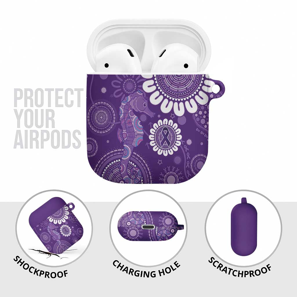 Sea Horse Australia Epilepsy Awareness AirPods Case - Aussie Hoodie