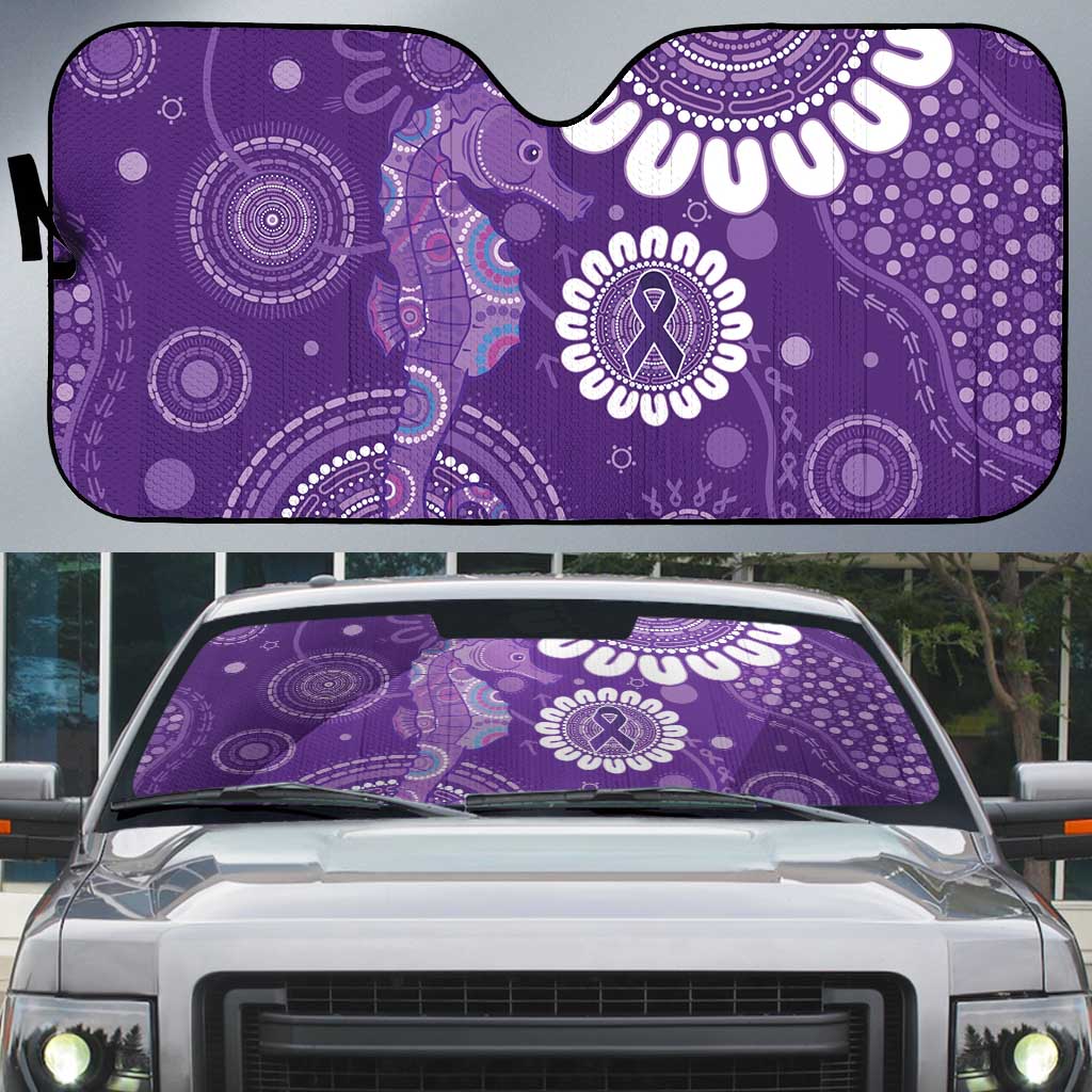 Sea Horse Australia Epilepsy Awareness Auto Sun Shade - Aussie Hoodie