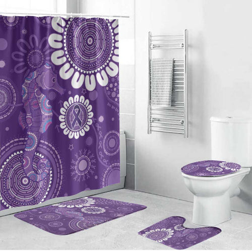 Sea Horse Australia Epilepsy Awareness Bathroom Set - Aussie Hoodie