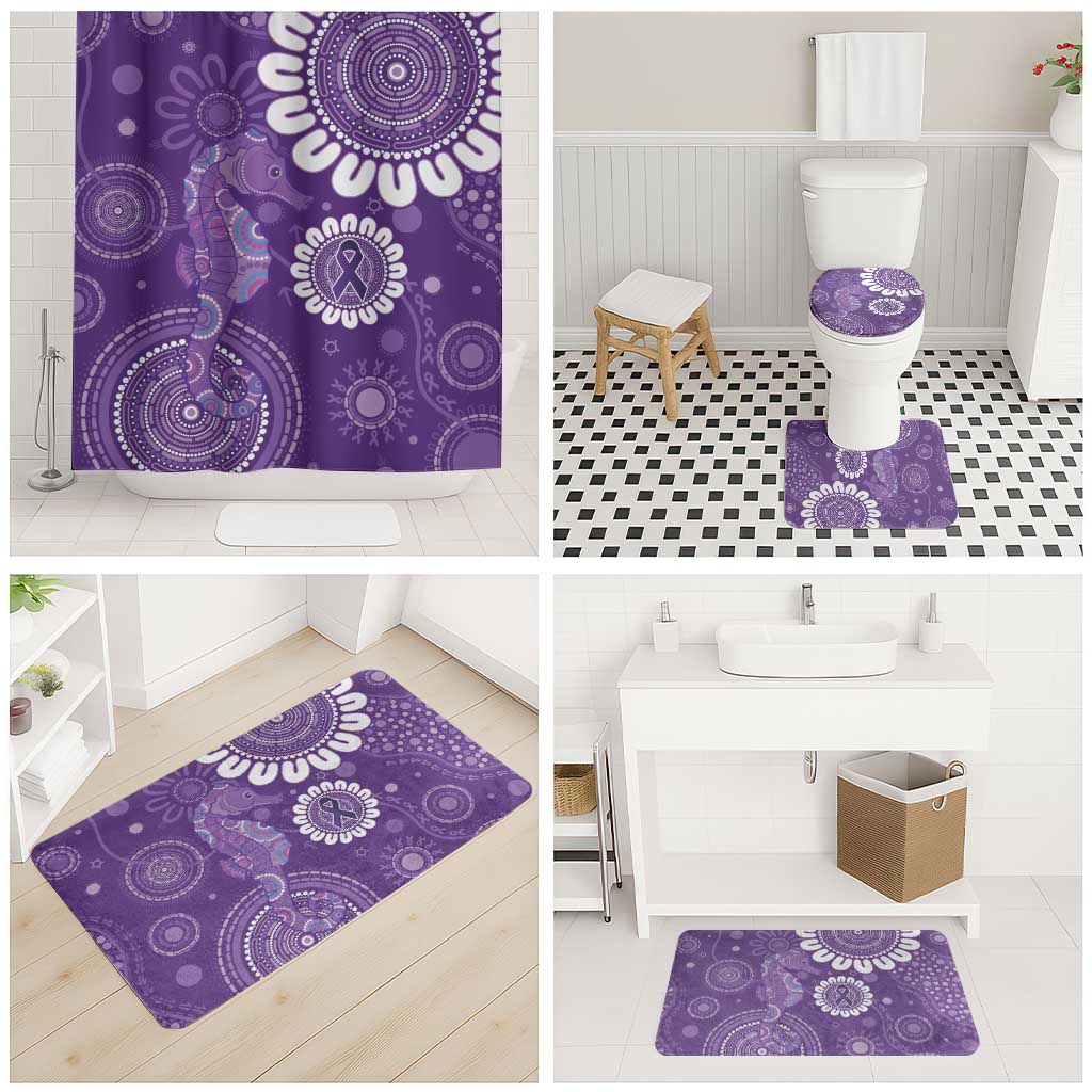 Sea Horse Australia Epilepsy Awareness Bathroom Set - Aussie Hoodie