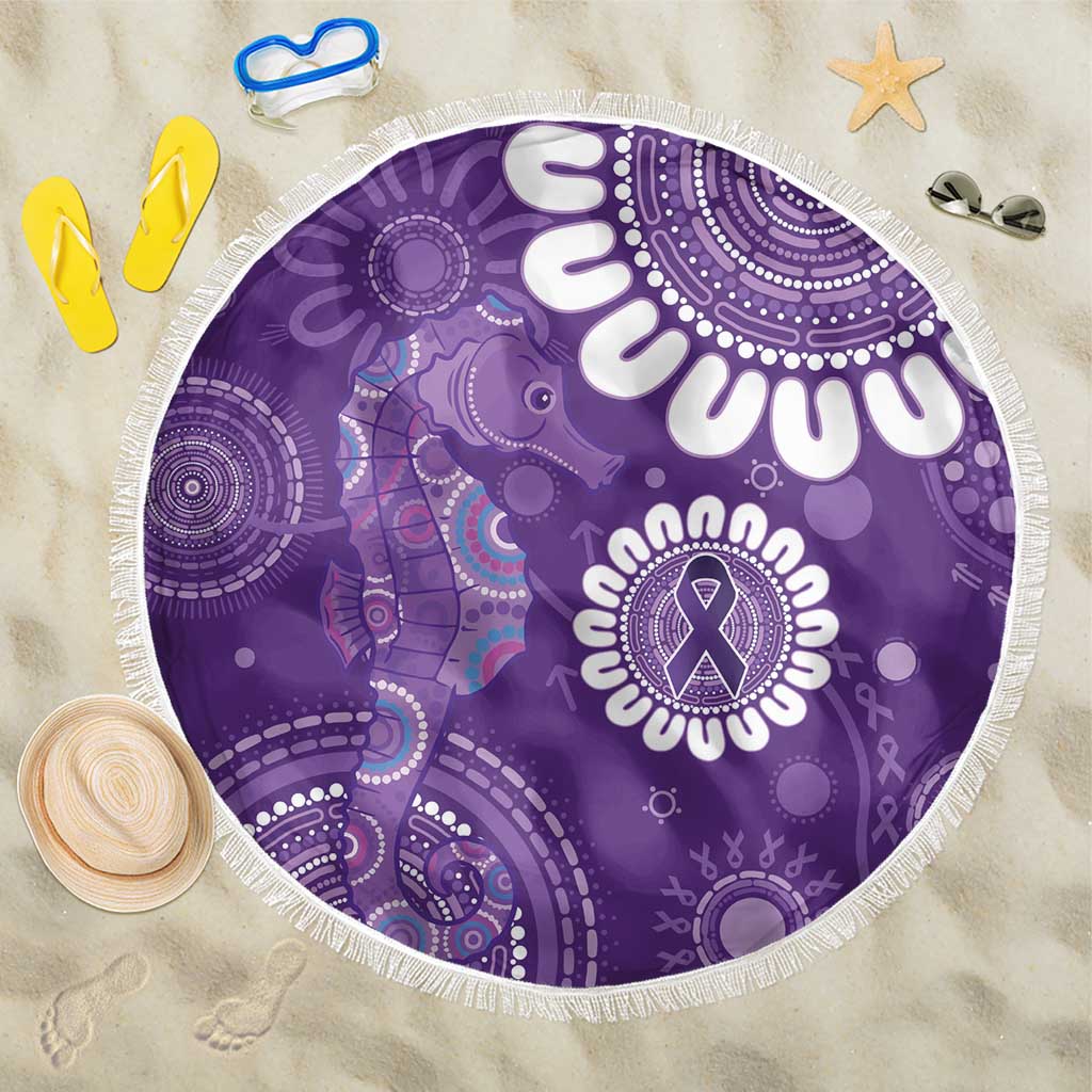 Sea Horse Australia Epilepsy Awareness Beach Blanket - Aussie Hoodie