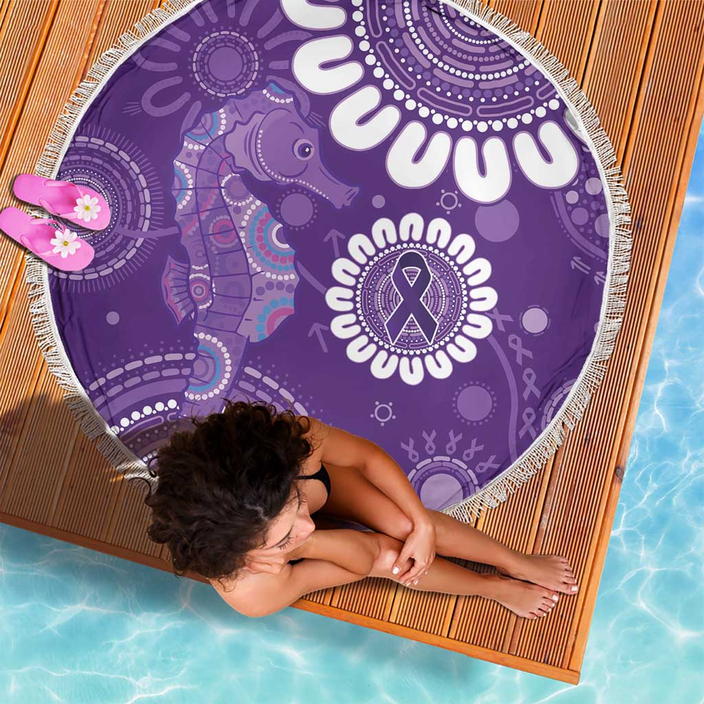 Sea Horse Australia Epilepsy Awareness Beach Blanket - Aussie Hoodie